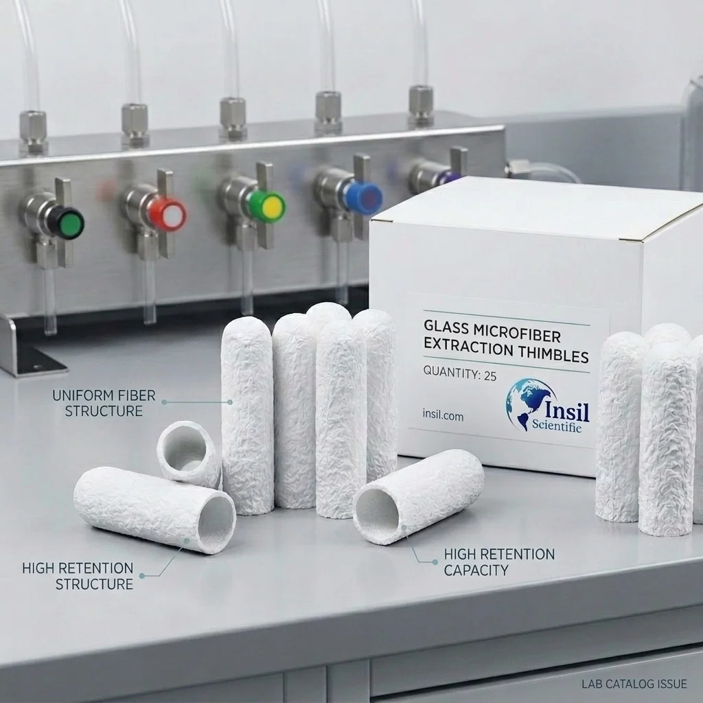 Insil Scientific Glass Microfiber Extraction Thimbles